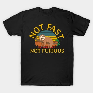 Not-fast-not-furious-sloth T-Shirt